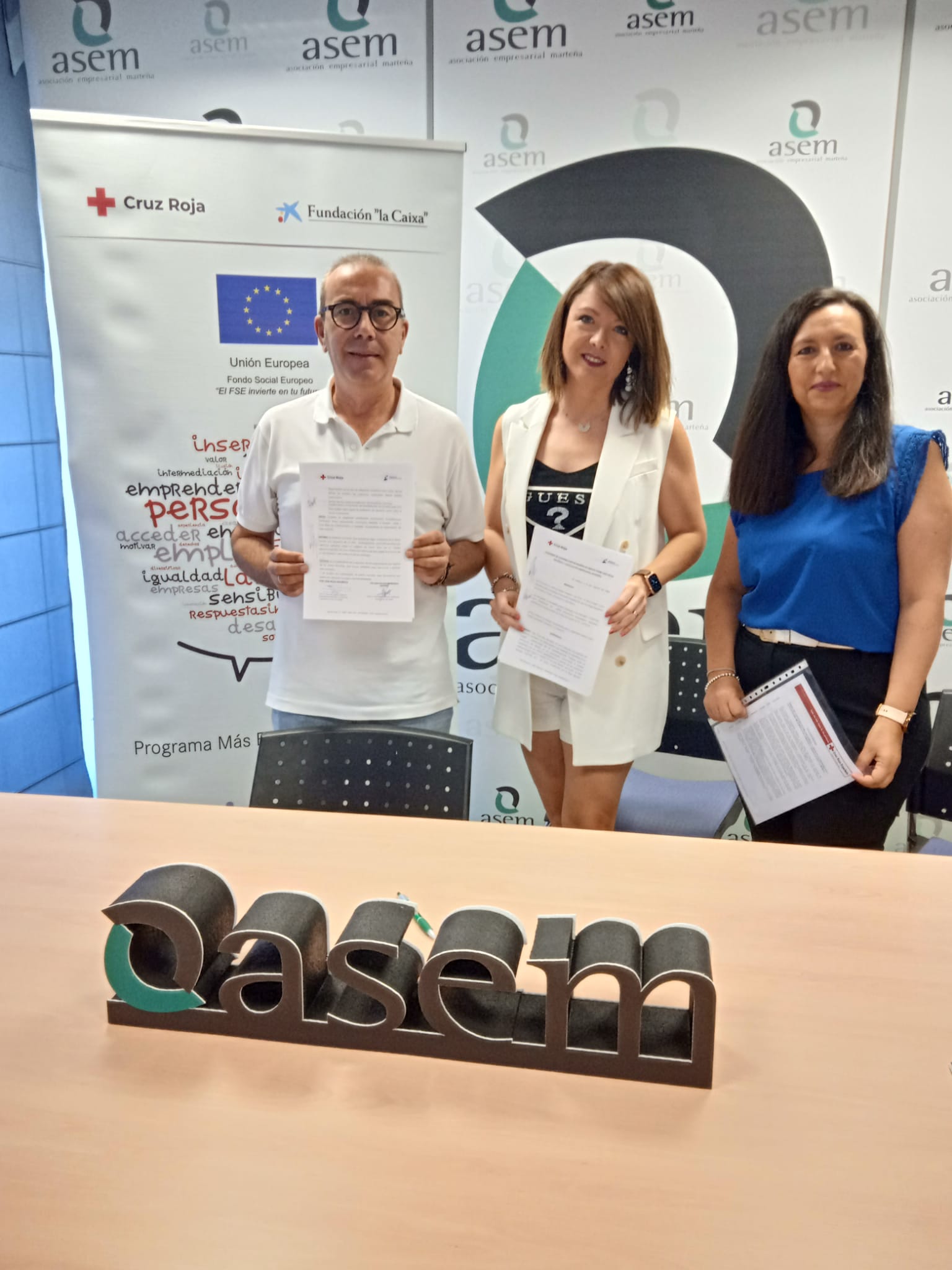 Renovado el convenio de colaboración entre ASEM y Cruz Roja