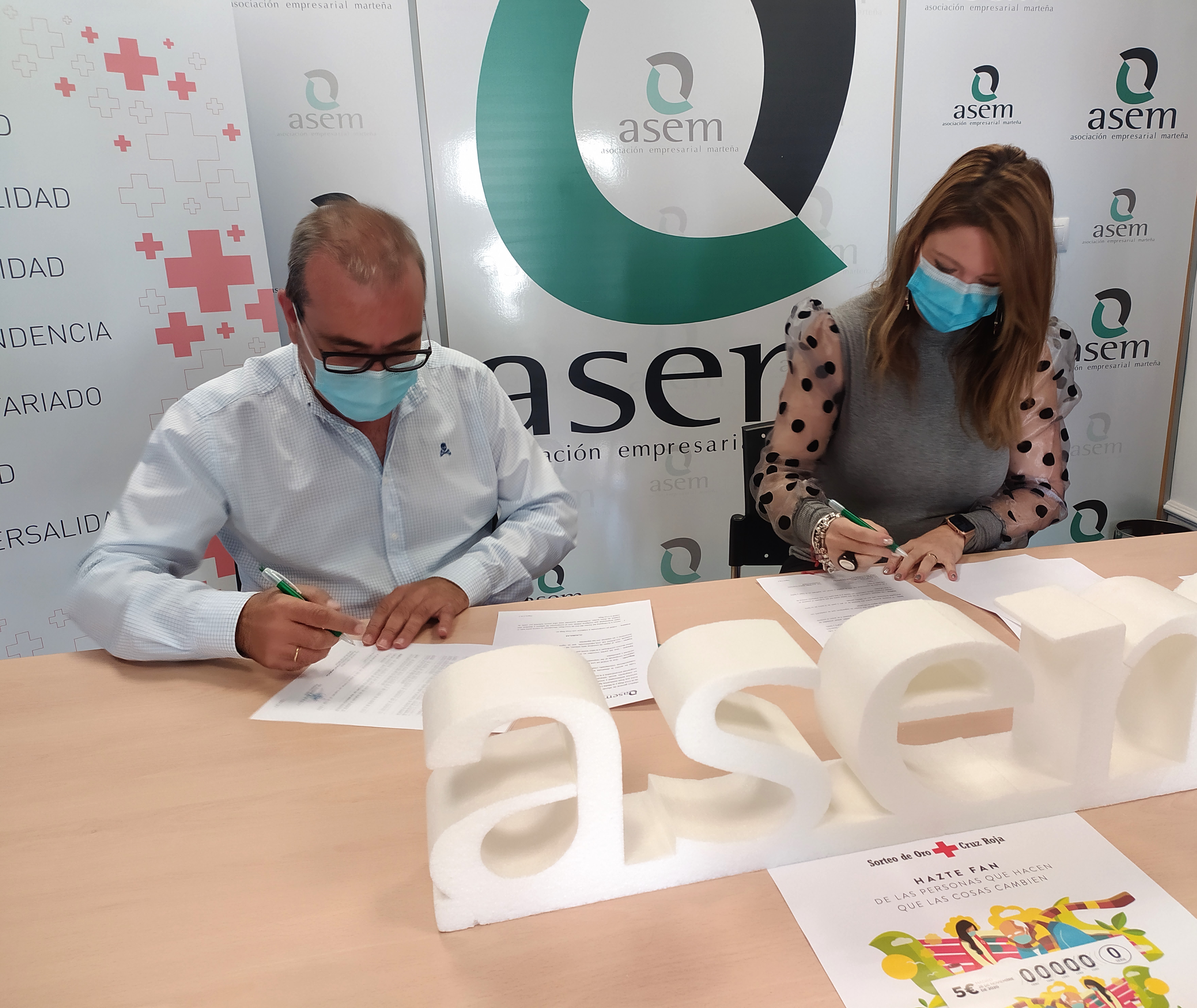 Firmado el Convenio entre ASEM y Cruz Roja