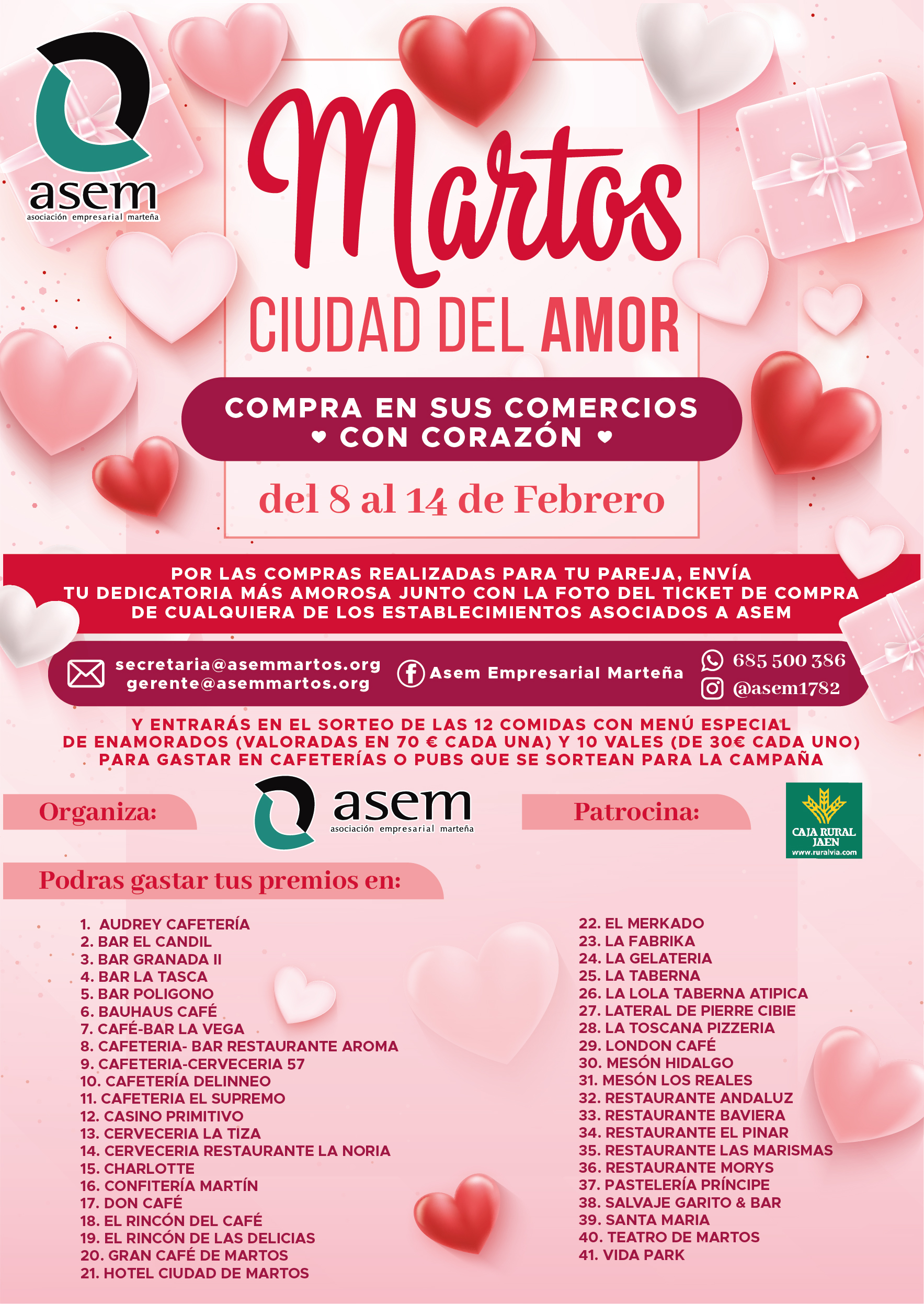 Presentada la Campaña de Enamorados 2021 organizada por ASEM 