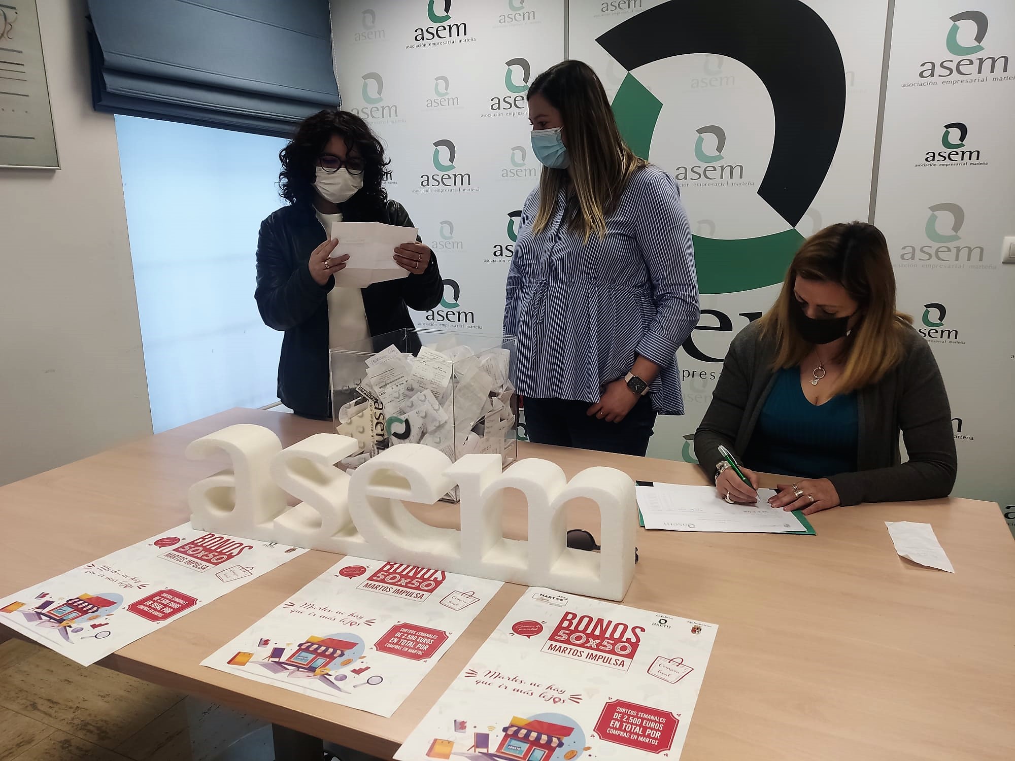 Sorteo XIX de la Campaña Bonos 50x50,Martos Impulsa 