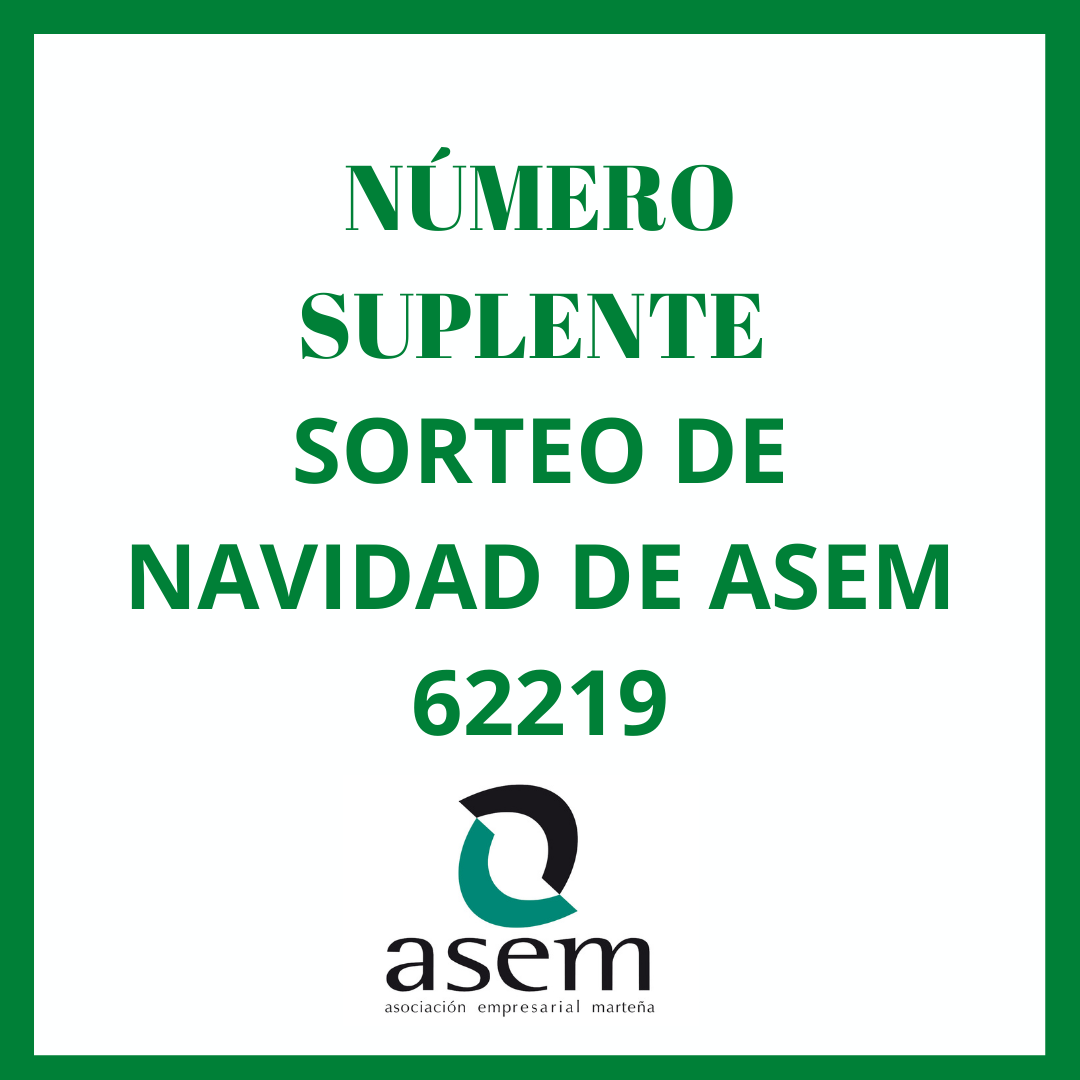 62219, Número Suplente del Sorteo de Navidad de ASEM 