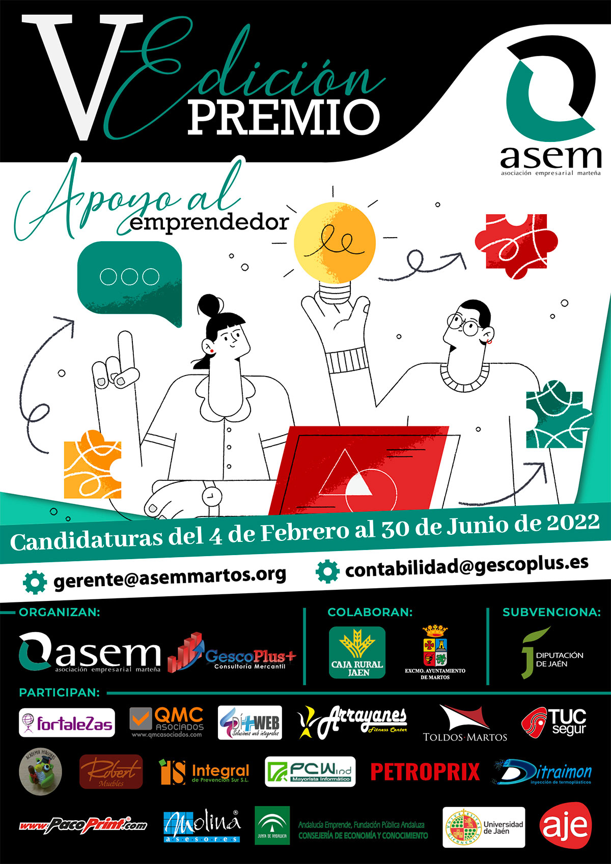 V Edición Premio ASEM apoyo al emprendedor