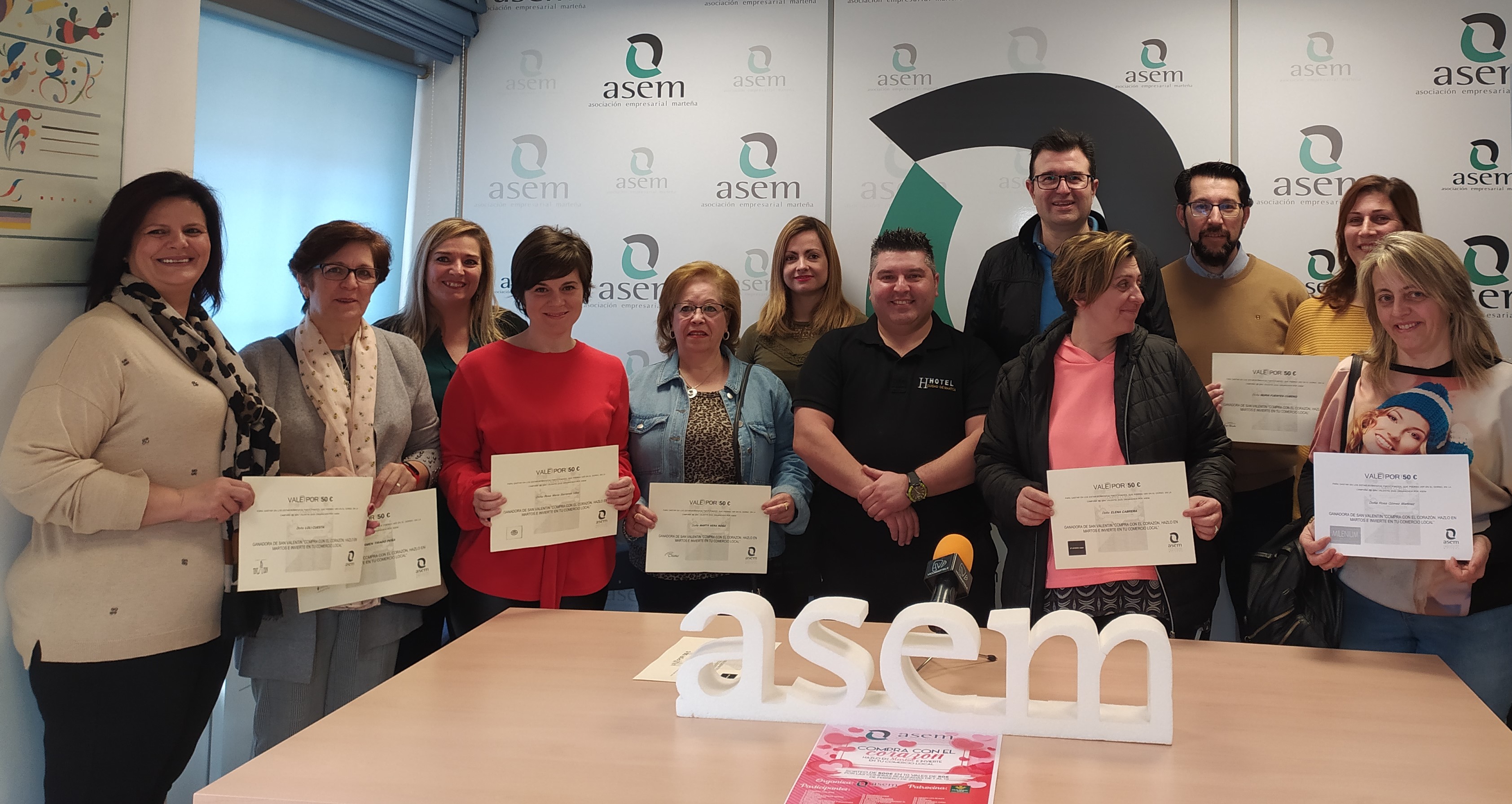 Entregados los 500€ sorteados por ASEM